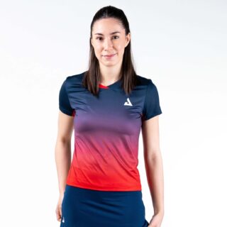 JOOLA Camiseta Competition 26 LADY azul/rojo